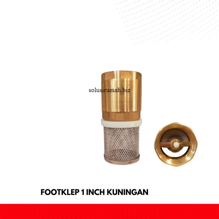 FOOTKLEP 1 INCH KUNINGAN 1&quot; brass 1inch foot klep 1in