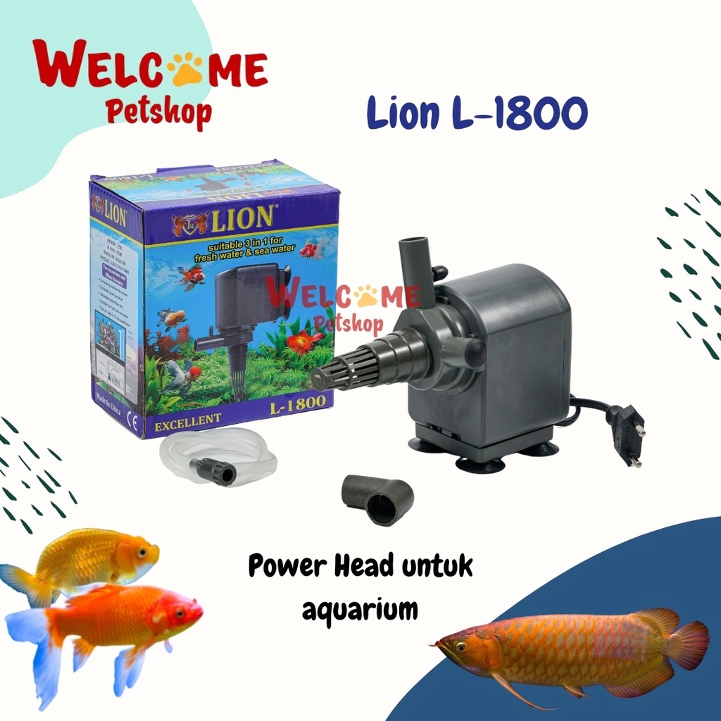 Lion L-1800 / Water Pump / Powerhead / Power Head / Pompa Air Aquarium