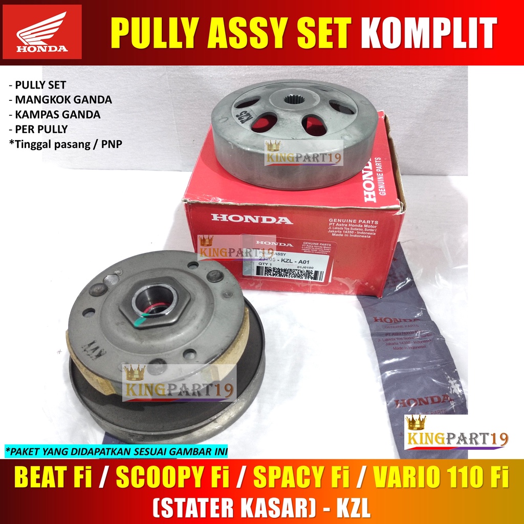 PULLEY PULLY ASSY SET BEAT FI SCOOPY FI VARIO 110 FI STATER KASAR KZL