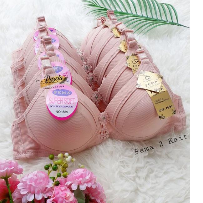 Oke Price.. BRA BH FASHION WANITA BH BUSA TANPA KAWAT FEMA KAIT 2