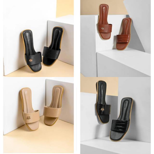 Croco dan strip shoes black mocca brick 41 37 local id