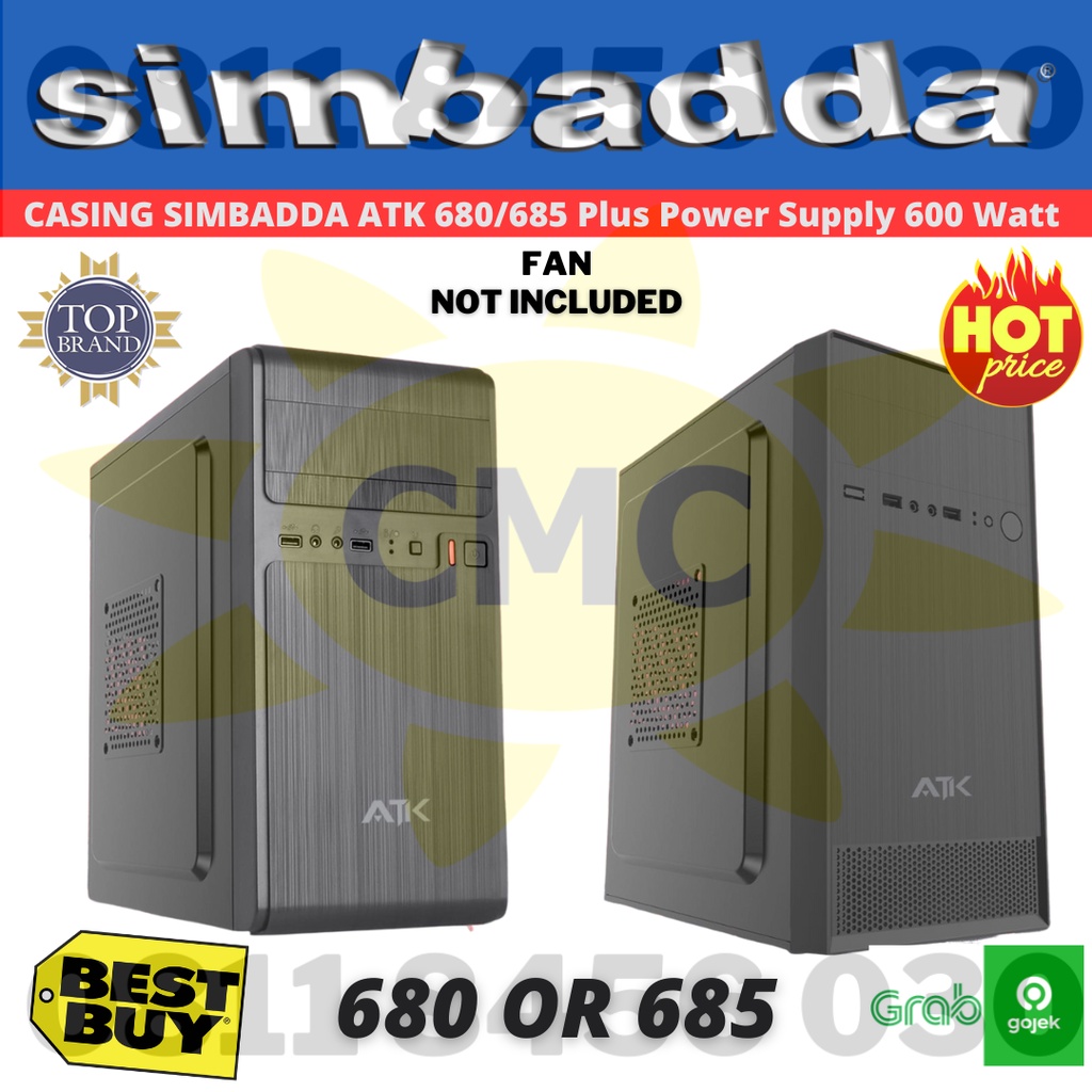 Casing Simbadda ATK 680 ATK 685 Plus PSU 600Watt