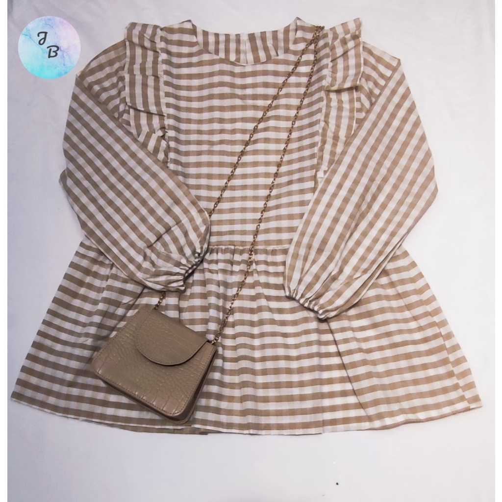 JB CIRELEA BLOUSE - BLOUSE MUTHIA / BLOUSE CIRELEA (LD 96 PJ 60)-Kotak Cream