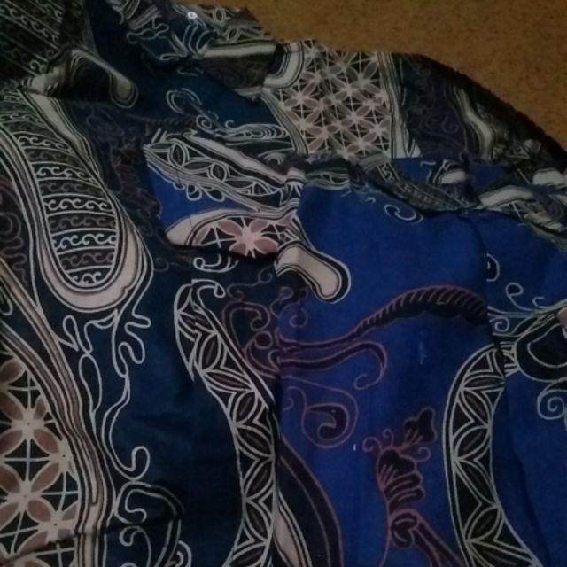 Maura Couple - Sania Ruffle Batik Couple Ori Ndoro Jowi Dnt Garansi Termurah Set Couple Shakila Navy