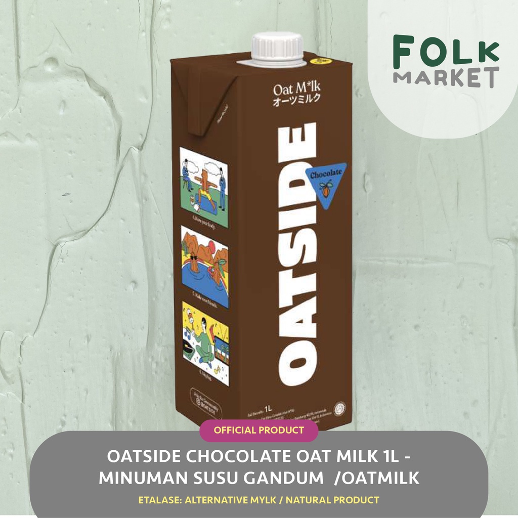

2Xbtygneal Sakha Snack ) Oatside Oat Milk 1L Barista Blend Edition / Chocolate / Hazelnut - Minuman