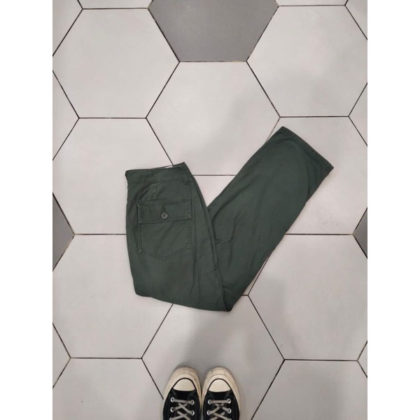 gu by uniqlo fatique pants green army