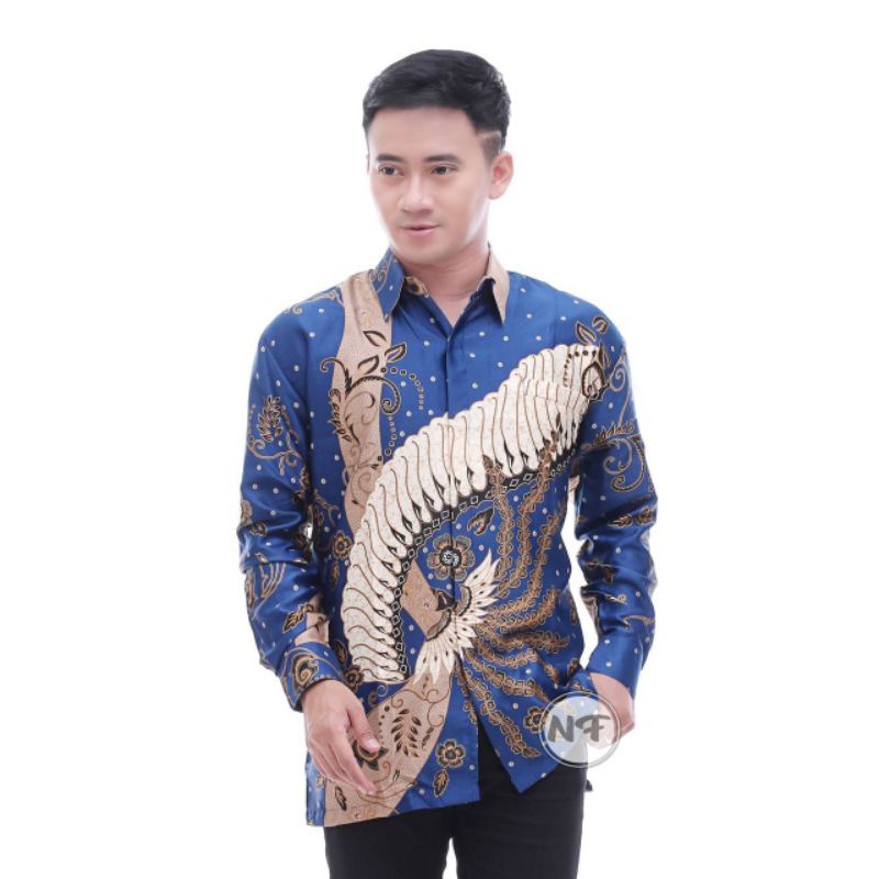 KEMEJA BATIK PRIA SEMI SUTRA SILKY PREMIUM