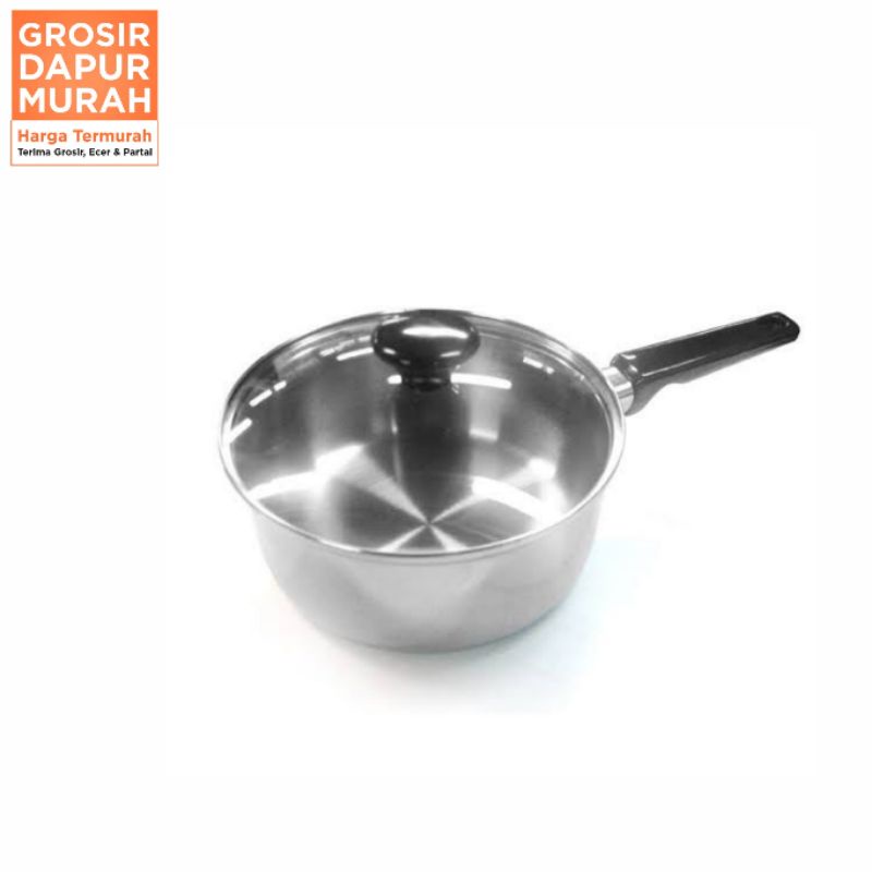PANCI SUSU PLUS TUTUP KACA / SAUCEPAN 16 MASPION TERMURAH