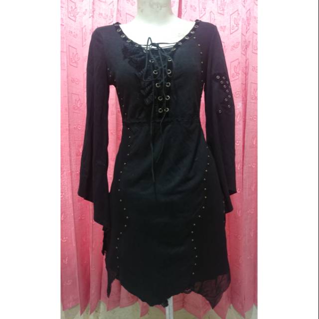 GOTHIC/STEAMPUNK STYLE BLACK DRESS BY OZZ ON JAPAN