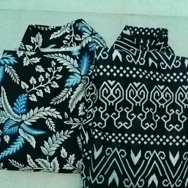 Kemeja Batik Original Motif Monocrome Semut