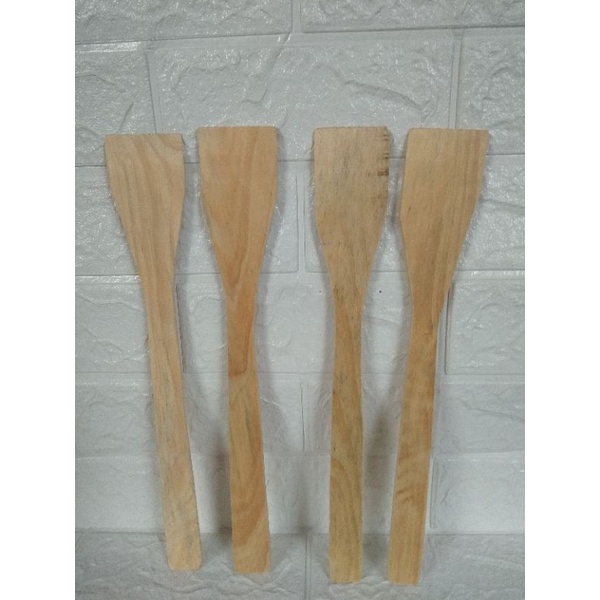 3 Pics Spatula Kayu/Sodet Kayu