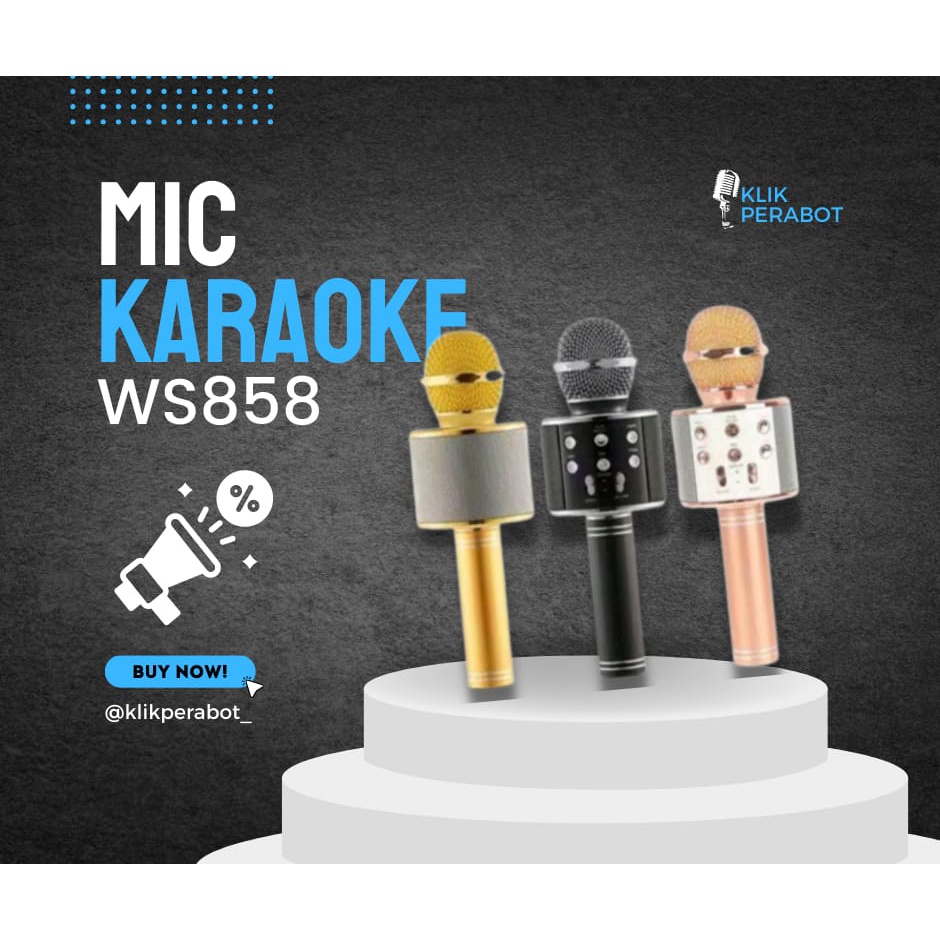 Mic Karaoke Bagus Mic Karaoke TERMURAH Bluetooth Microphone - Klik Perabot