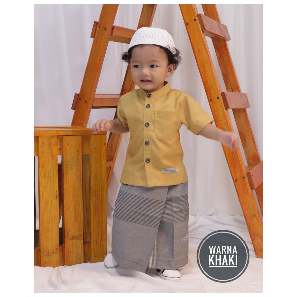 Baju Koko Bayi Laki Laki Sarkoci Baju Aqiqah Satu Set Sarung Instan Peci Rajut 0 6 12 Bulan 1 3 Tahu