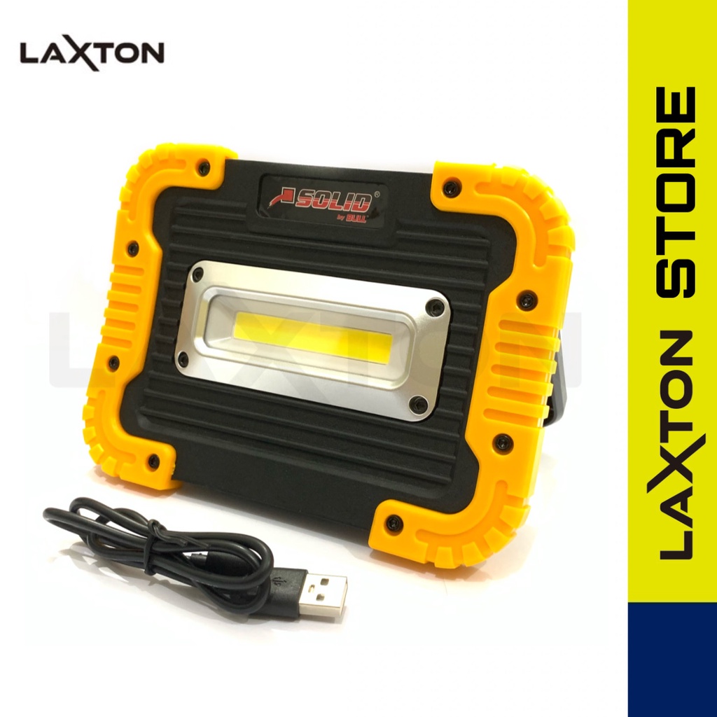 Solid Lampu Kerja Portable USB Multifungsi Camping Emergency KUNING YELLOW