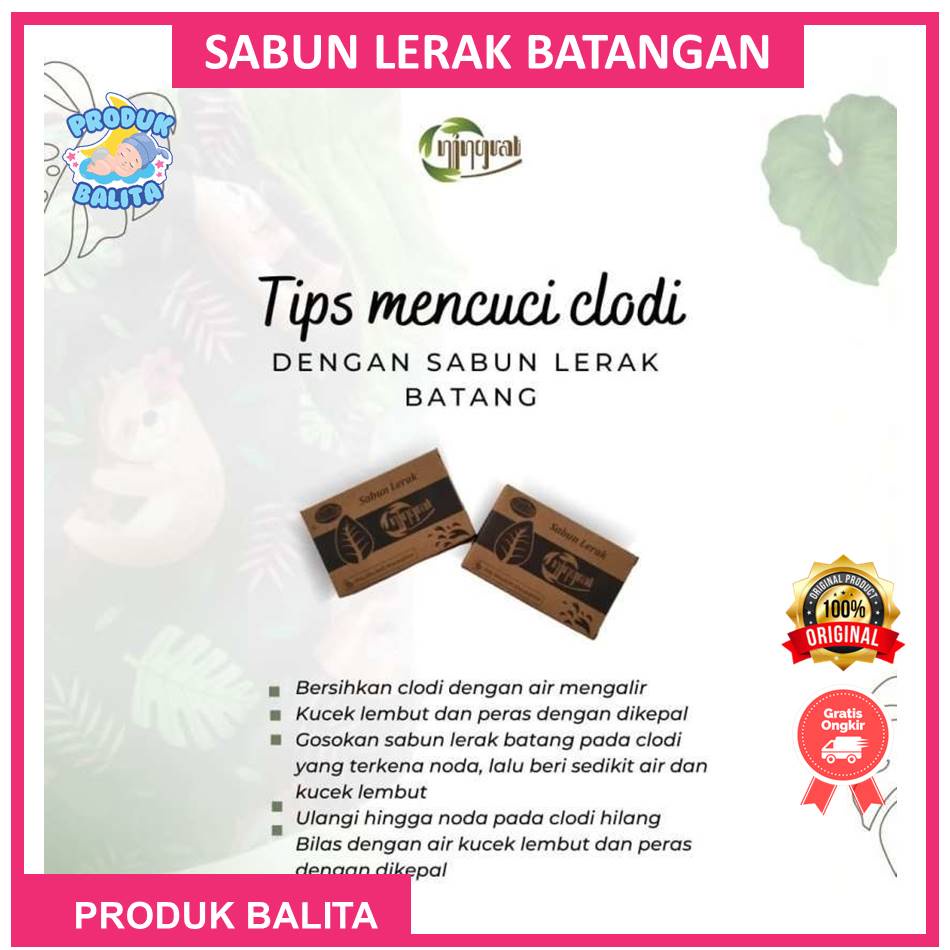 Ningrat Sabun Lerak Batang Sabun Cuci Clodi Sabun Cuci Menspad Sabun Lerak Ningrat Batangan