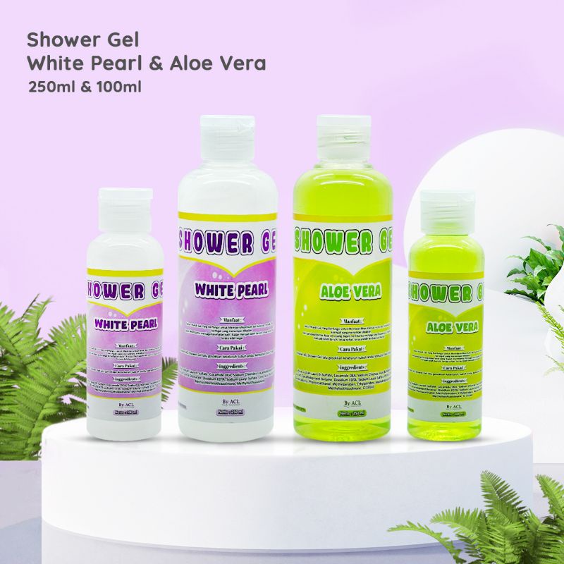 BODY SHOWER GEL WHITE PEARL / BODY SHOWER ALOE VERA / SABUN MANDI CAIR / SABUN CAIR WANGI