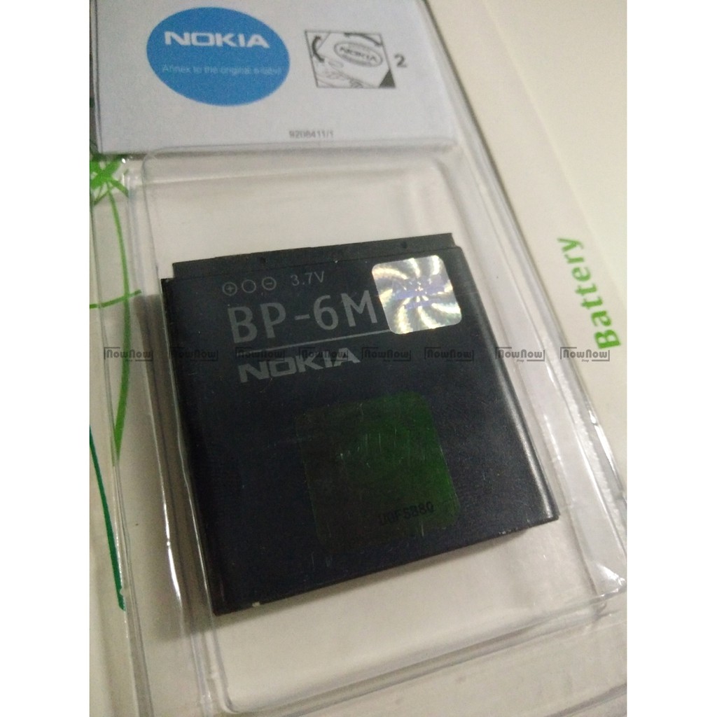 Baterai Nokia 3250 6151 6233 6280 9300 9300i BP-6M BP6M Original ORI OEM Batre Battery Batu Batrai