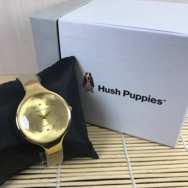 jam tangan wanita fashion Hush puppies rantai pasir free box