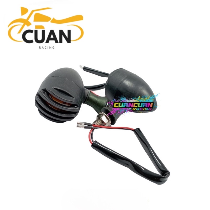 SEIN RETENG CUSTOM JAPSTYLE CB MODEL TRALIS GRIL PLASTIK  HITAM ISI 2 PCS
