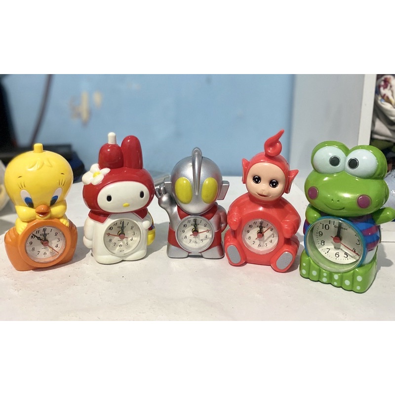 Jam Meja Mini Karakter Alarm Weker