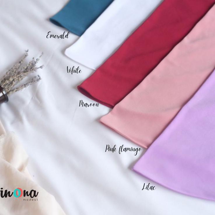 ➾ Pashmina Instant New Normal NUNA - Winonamodest. Pashmina Jersey dengan inner lubang telinga ✬