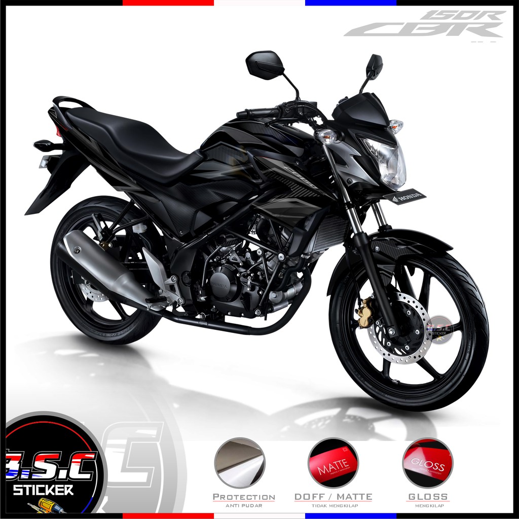 Decal FULL BODY Sticker CB 150R / CB150R / OLD CB 150R V.1 Motif Street Carbon Black