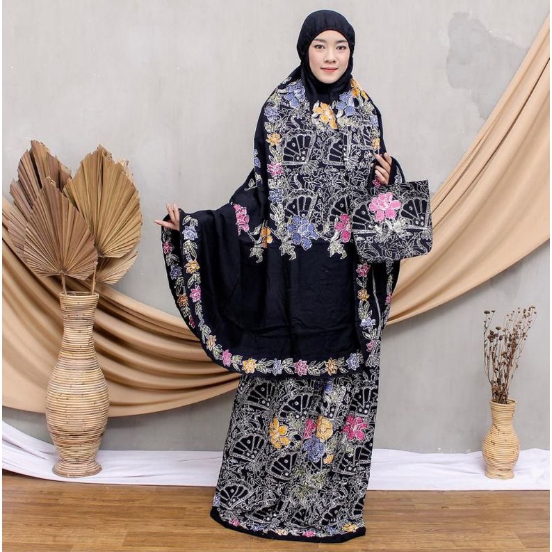 MUKENA BATIK CAP MUKENA BATIK ENCIM MUKENA DEWASA
