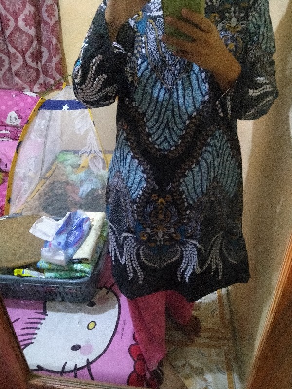 Batik Couple Keluarga Sania Ruffle Ori Ndoro Jowi Dnt Motif Madu Termurah Di Shopee