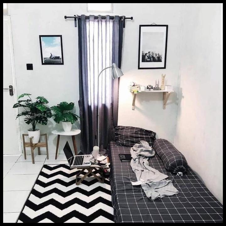 Sprei Kotak Hitam Marco Ukuran 180X200 160X200 120X200