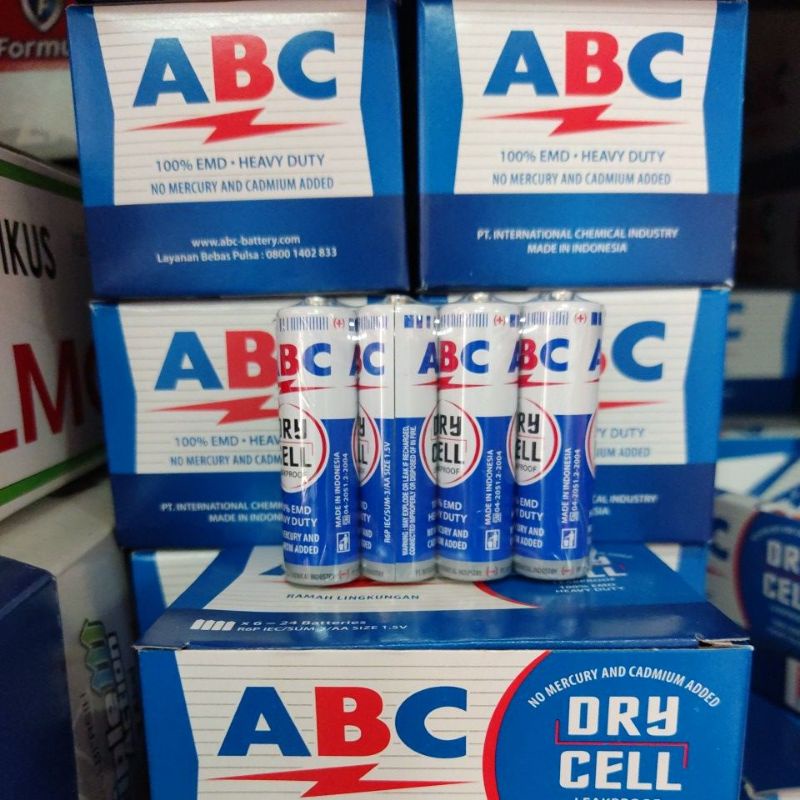 Baterai ABC AA super power isi 4 bonus 2