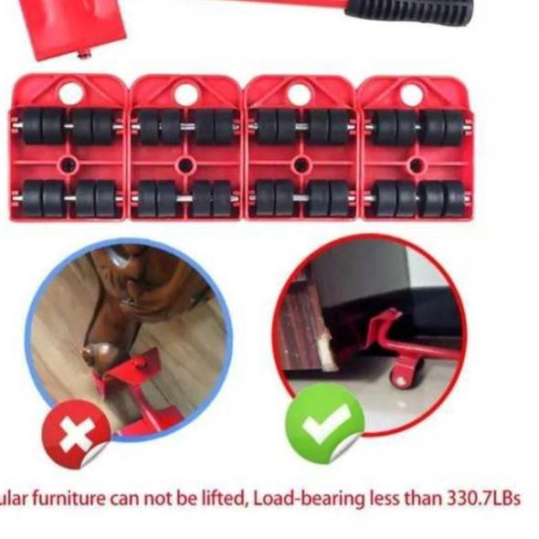 Segera Dapatkan Trolly Roda Alat Bantu Angkat Barang/Pindah Barang Furniture Moving Wheel 150kg (No