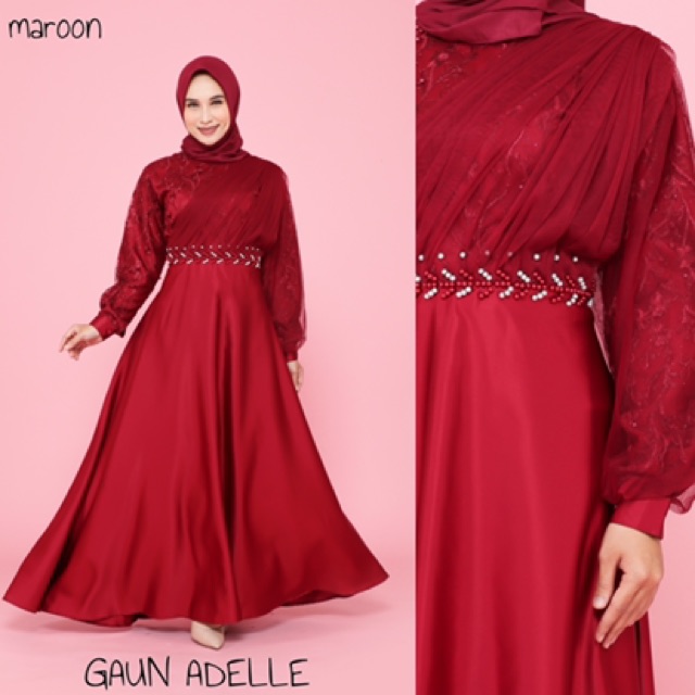 GAUN ADELLE / GAUN HIJAB / GAUN BRIDESMAID / GAUN KONDANGAN