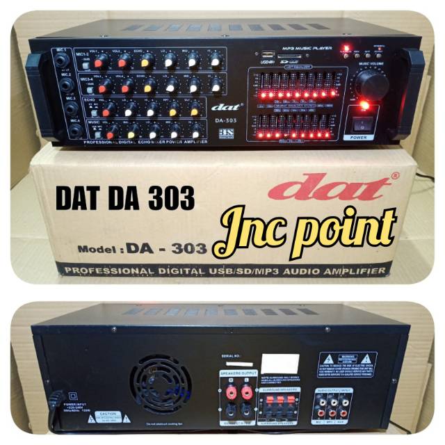 AMPLIFIER KARAOKE DAT DA 303 AMPLI DAT DA303