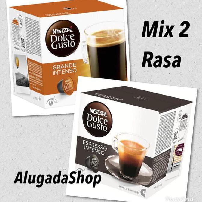 

PROMO Kapsul Nescafe Dolce Gusto - Grande Intenso & Espresso Intenso - Mix