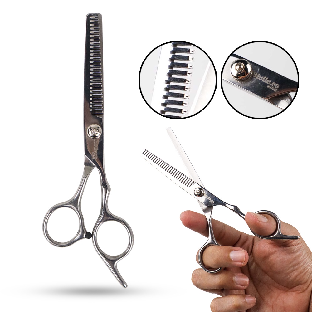 GUNTING CUKUR ALAT PANGKAS RAMBUT SASAK DAN BIASA MURAH Hairdressing Scissors Gunting Rambut Sasak Biutte.co Gunting Rambut Full Stainless Steel Model Flat Cut - BHT002