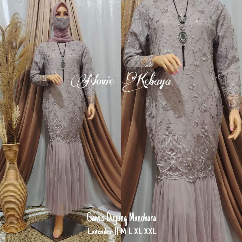 gamis duyung Manohara/gamis duyung pesta/gamis duyung muslimah