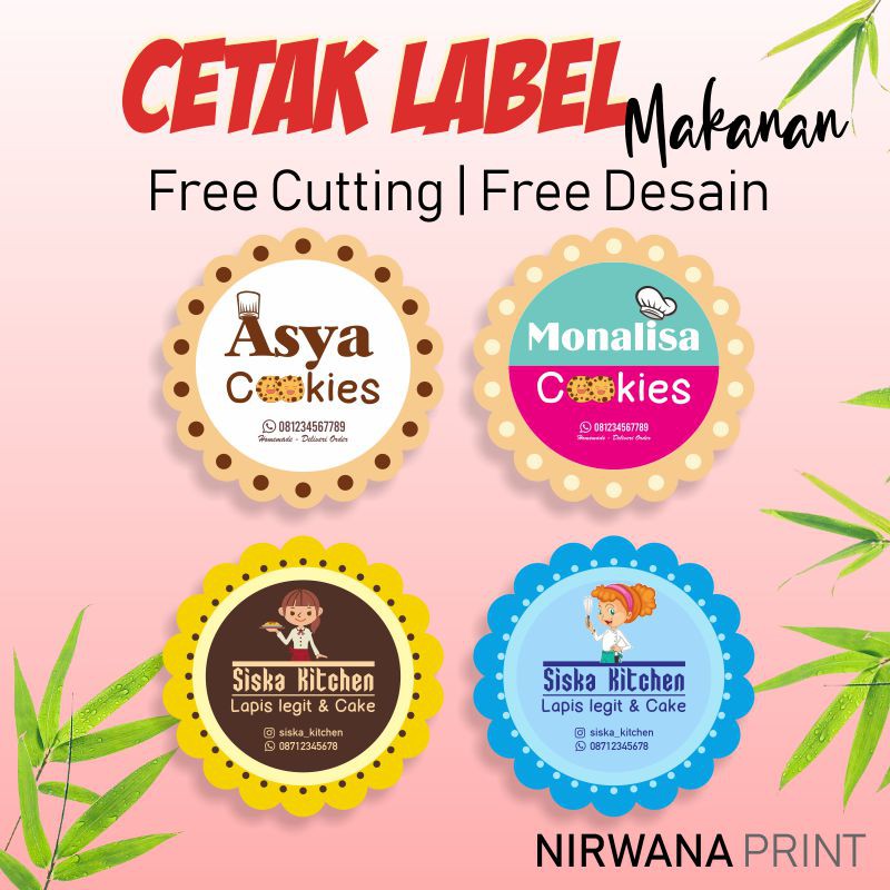 

Label Makanan Gratis Cutting Free Desain Sesukamu