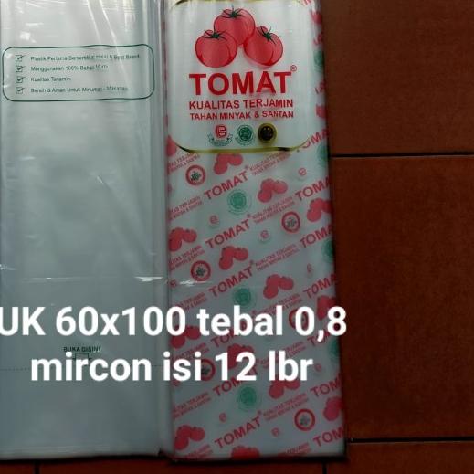 

plastik PE tomat uk 60x100 tebal