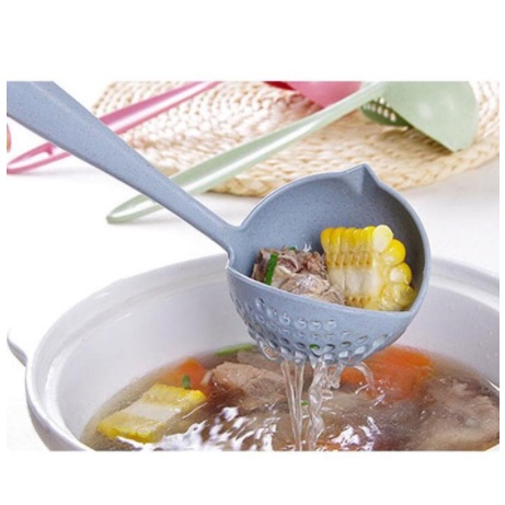 Sendok Soup 2 in 1 Centong Kuah dengan Tirisan Food Grade