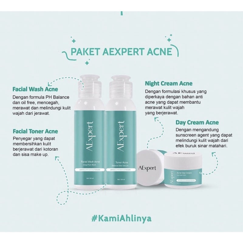 aexpert official paket AExpert Skincare ACNE Series by Ashanty dan dr Ekles skincare bumilskincare b