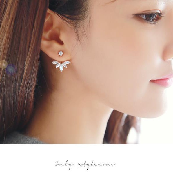 Anting Perhiasan wanita Korea earrings bunga mode liar