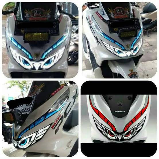 Sticker Lampu PCX / Stiker Mata Elang Headlamp