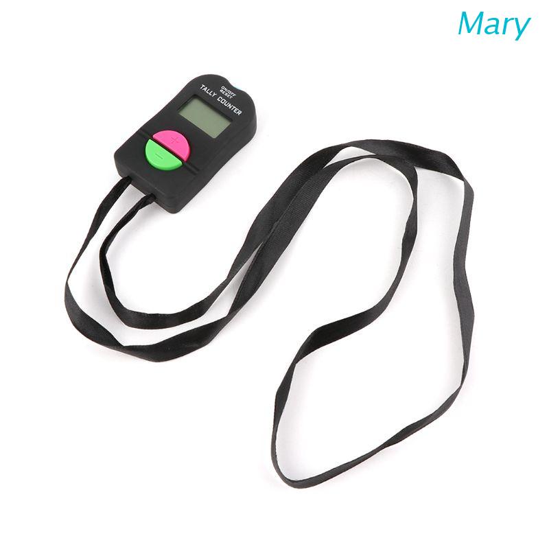 Mary Alat Penghitung Tally Counter Digital 0-9999 Dengan Layar LCD Bahan ABS