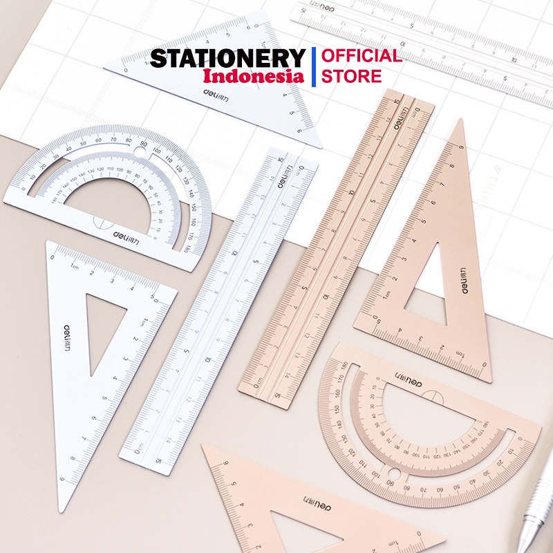 

Pengaris Ruler Alumunium Geometry Drawing - Deli 79532