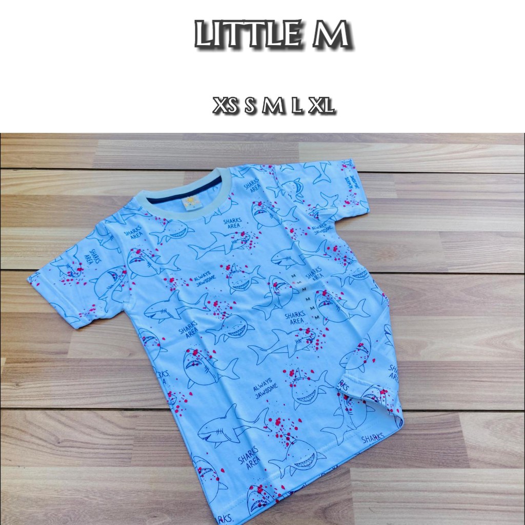 kaos little m putih35