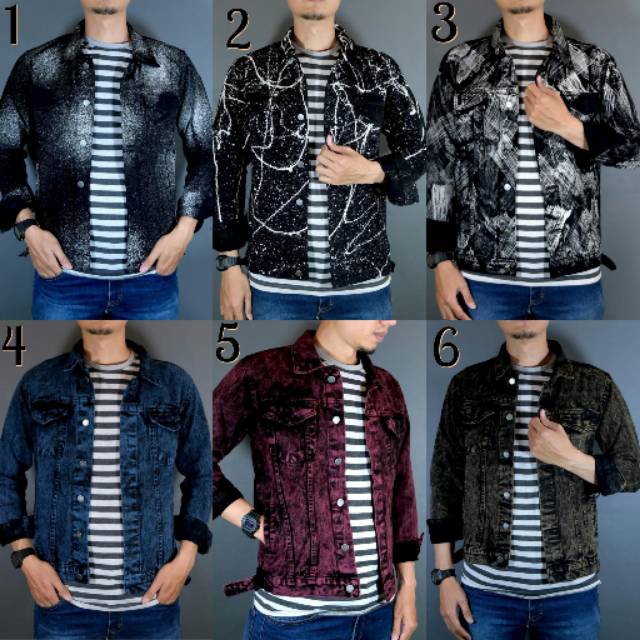 Jaket jeans sandwash terbaru