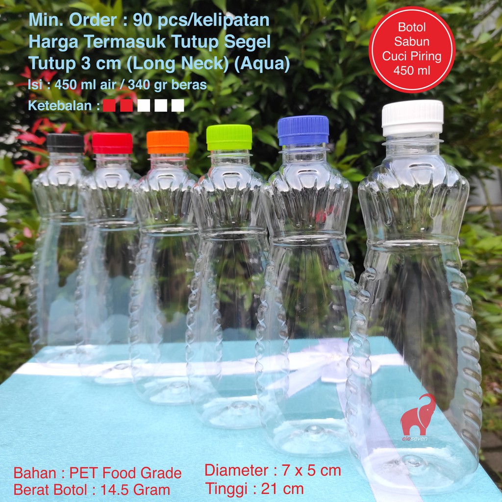 Botol Sabun Cuci Piring 450 ml Isi 100 FREE KARDUS / Botol Sunlight / Botol Cupir