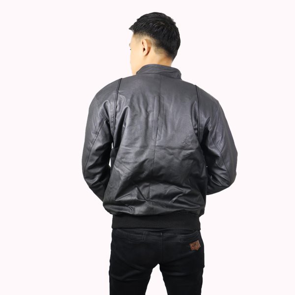 Jaket Kulit Pria / Jaket Semi Kulit Ariel Full Black / Jaket Ariel 2SK / Jaket Peterpan / Jaket Ariel Noah