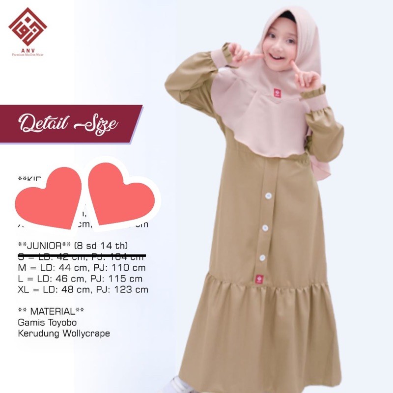 Gamis Anak Daniyah Series ANV