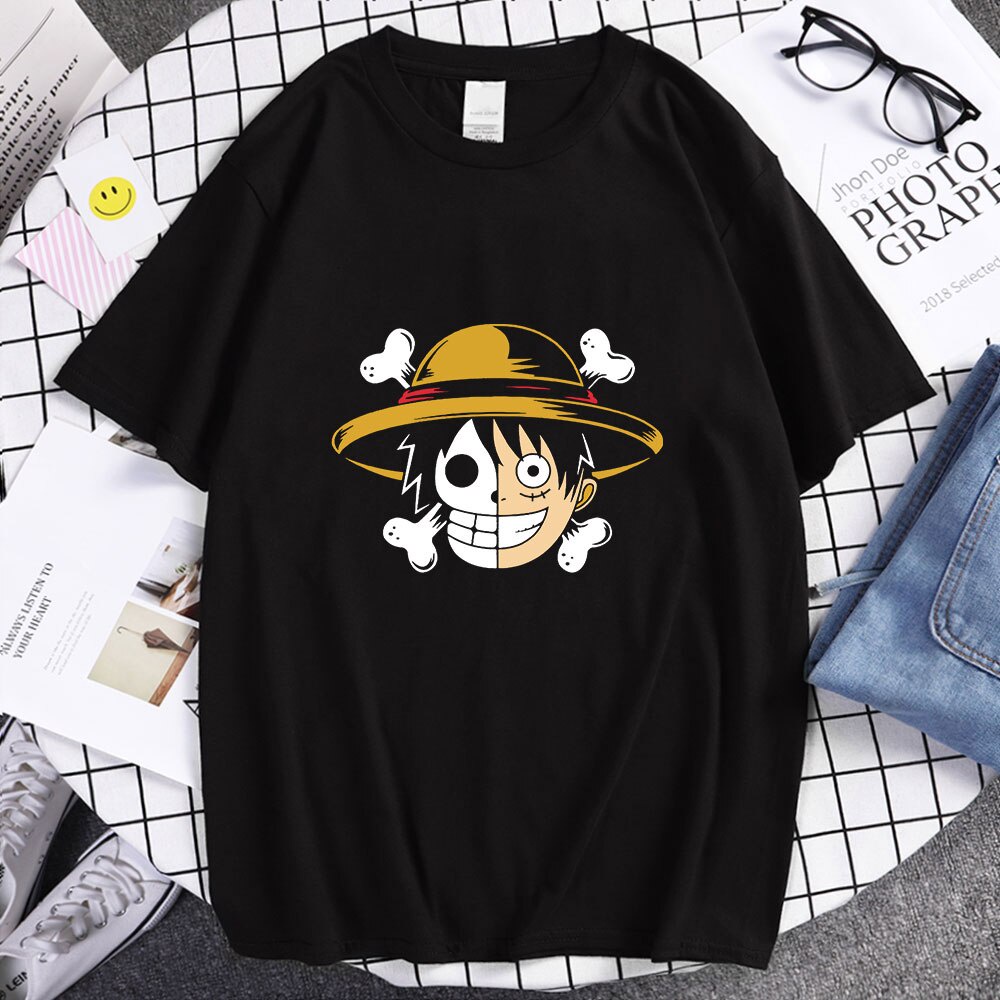 Kaos One Piece Luffy Anime Japan Japanese Style Baju One Piece Pria Wanita Distro Original